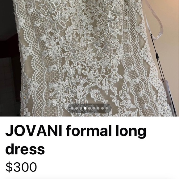 NEW with tags Jovani wedding gown Size 2 with tags no alterations smoke free - Picture 4 of 12